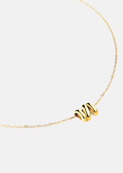 Halskjede W-Twist – 18k Gullbelagt