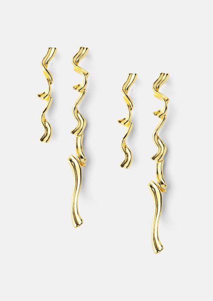 Øredobb Flow - 18k Gold Plated