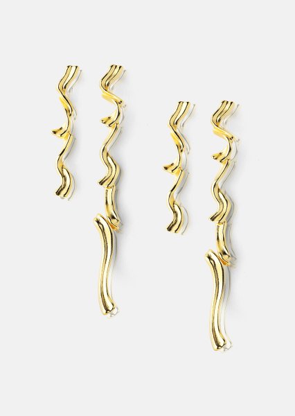 Øredobb Flow - 18k Gold Plated