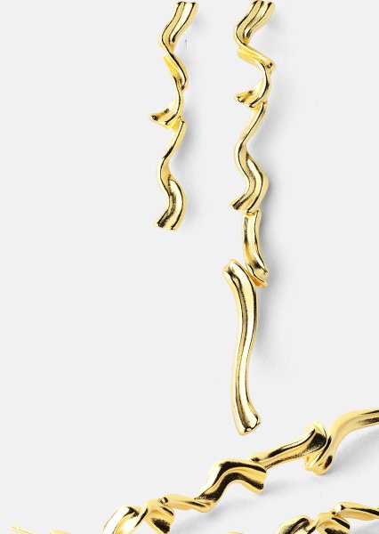 Øredobb Flow - 18k Gold Plated