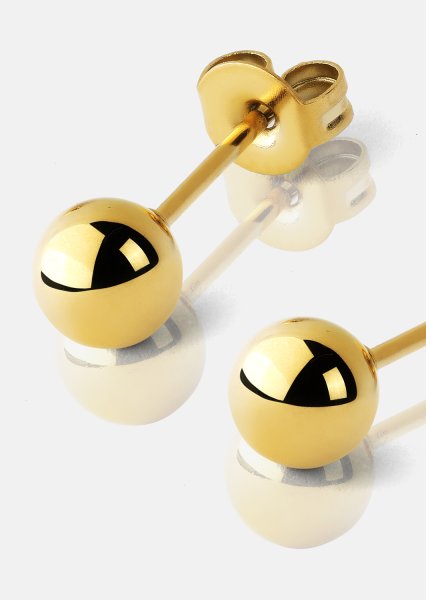 Timeless Orb Earrings - 18k Gullbelagte