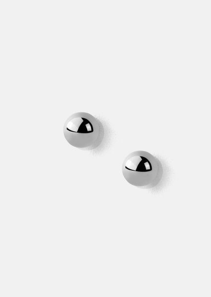 Timeless Orb Earrings - Silver steel