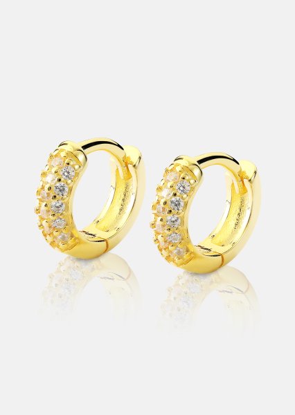 Øredobb Shimmer Hoops - 18k Gullbelagt