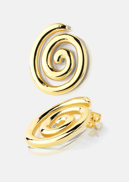 Resin Ørepynt - 18k Gold Plated