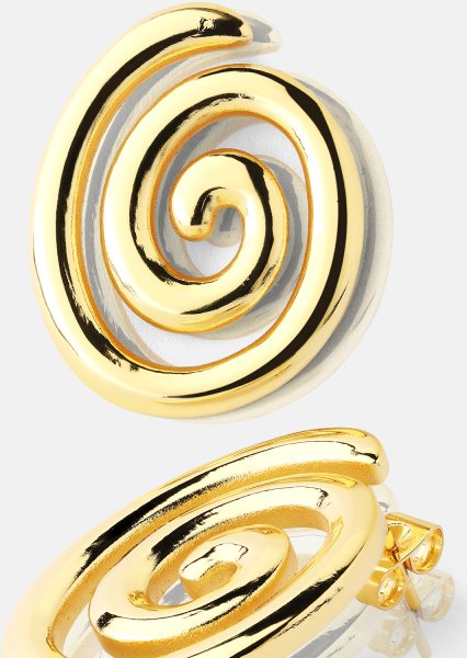 Resin Ørepynt - 18k Gold Plated