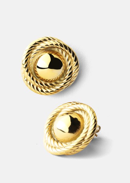 Øredobb Regal Twist - 18k Gold Plated