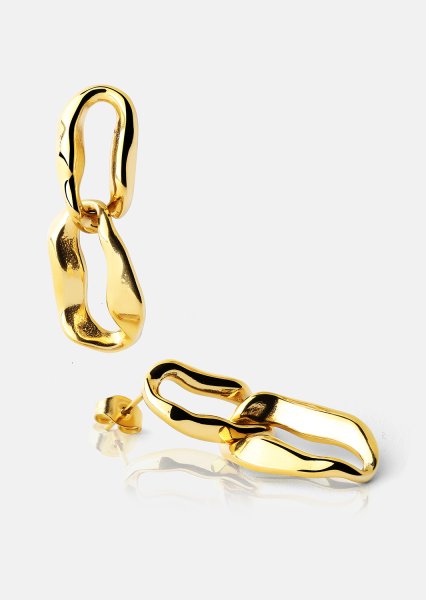 Cascada Ørepynt - 18k Gold Plated