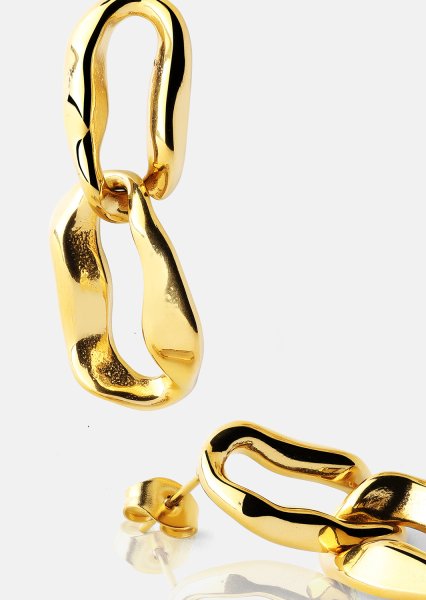 Cascada Ørepynt - 18k Gold Plated
