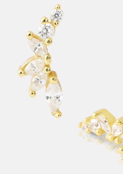 Øredobber Leaf Studs - 18k Gold Plated