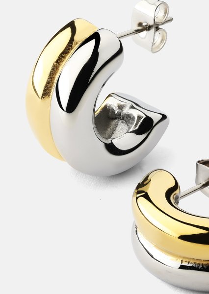 Øredobb Duo Glow - 18k Gullbelagt