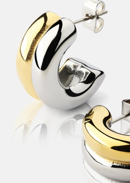 Øredobb Duo Glow - 18k Gullbelagt