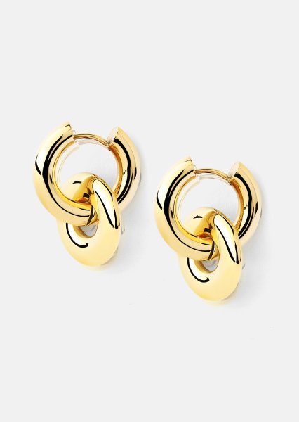  Øredobber Chunky Link – 18k Gold Plated