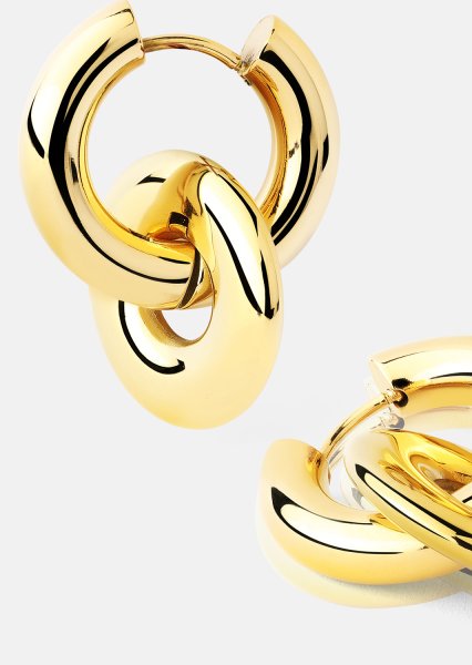  Øredobber Chunky Link – 18k Gold Plated