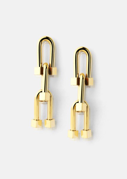 Øredobber Link Luxe – 18k Gullbelagte