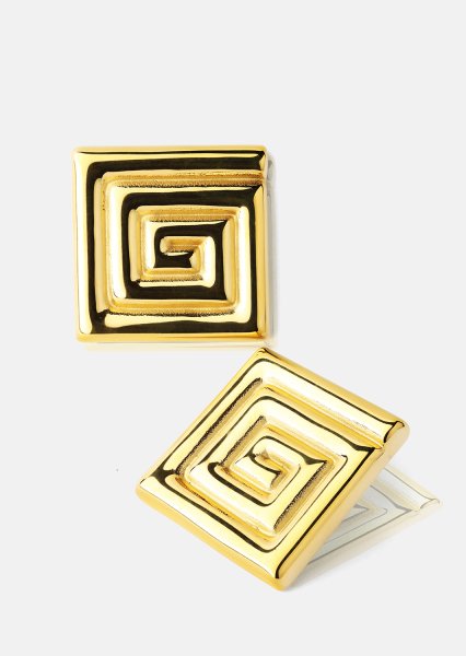 Øredobb Geometric Glow - 18k Gullbelagt