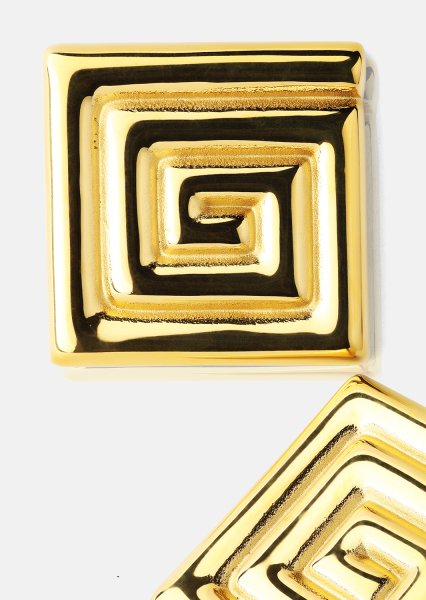 Øredobb Geometric Glow - 18k Gullbelagt