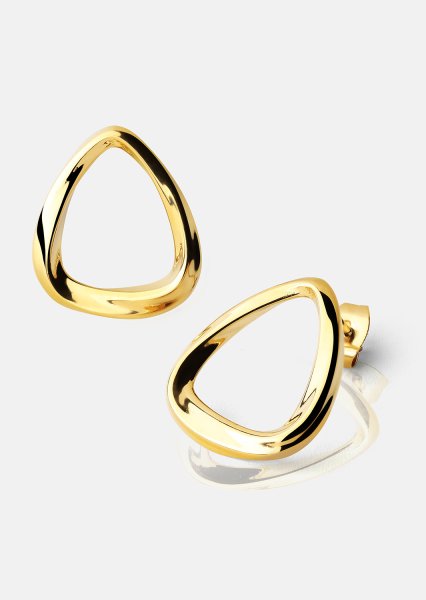 Øredobber Flow – 18k Gullbelagte