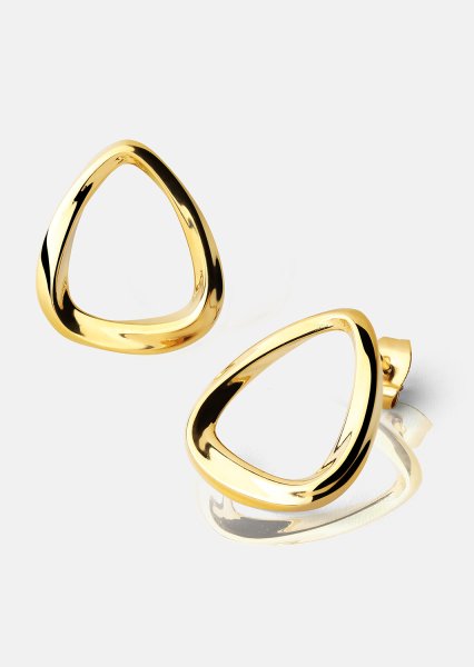 Øredobber Flow – 18k Gullbelagte