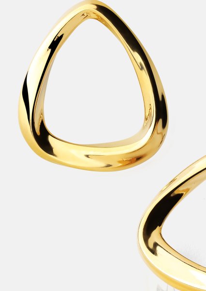 Øredobber Flow – 18k Gullbelagte