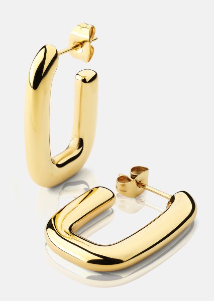 Øredobb Golden Flow - 18k Gullbelagt