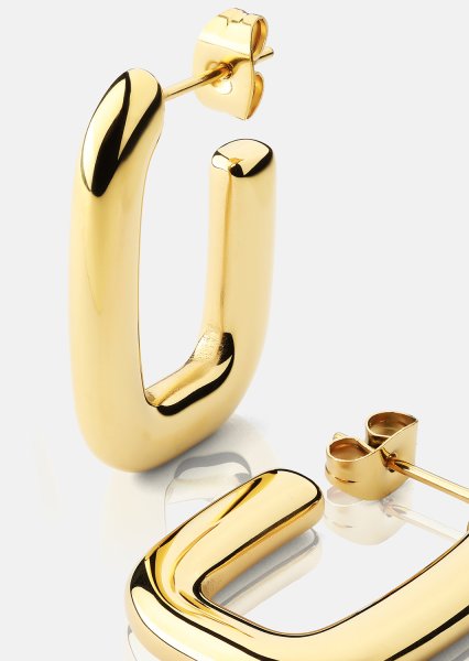 Øredobb Golden Flow - 18k Gullbelagt