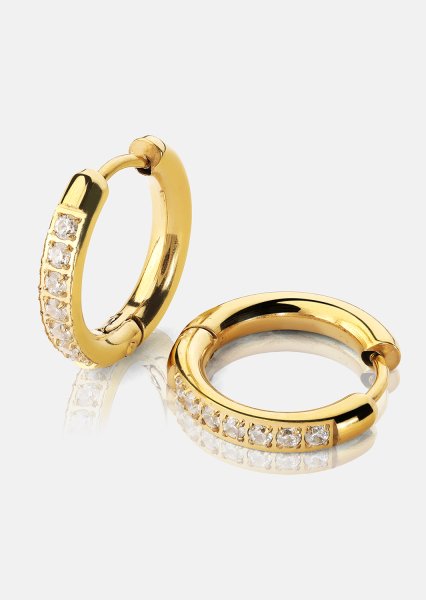 Øredobber Golden Spark – 18k Gullbelagte