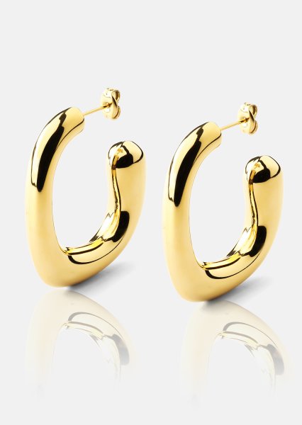 Øredobb Elegant Curve - 18k Gullbelagt