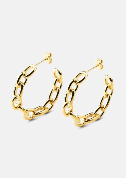 Øredobb Chain Bold - 18k Gullbelagt