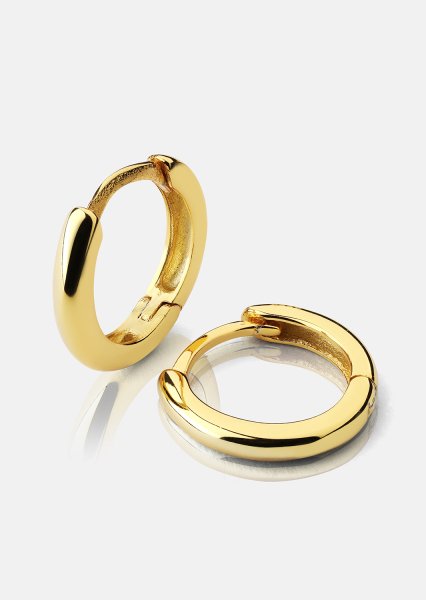 Øredobber Mini Hoops - 18k Gullbelagte