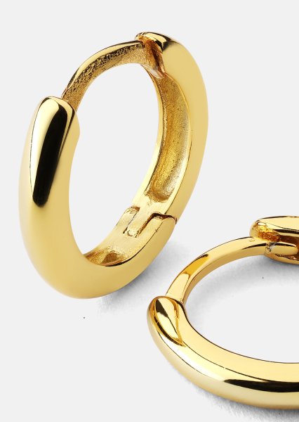Øredobber Mini Hoops - 18k Gullbelagte