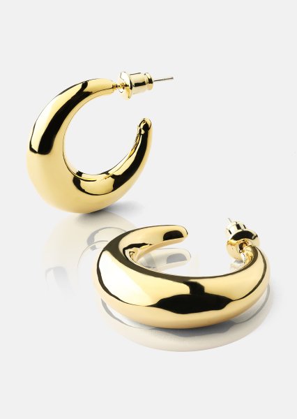 Bold Øredobber – 18k Gullbelagte