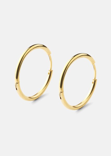 Øredobb Classic Medium - 18k Gullbelagt