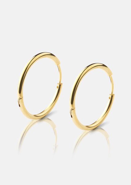 Øredobb Classic Medium - 18k Gullbelagt