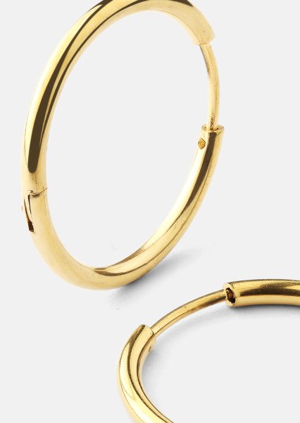 Øredobb Classic Medium - 18k Gullbelagt