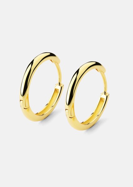 Øredobb Shine Hoops - 18k Gullbelagt