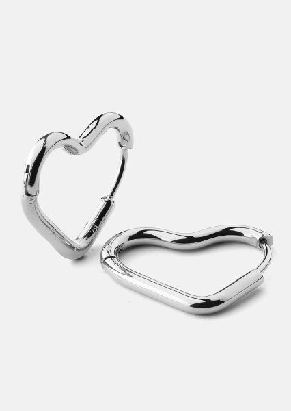 Øredobb Heart's Embrace - Sølvbelagt