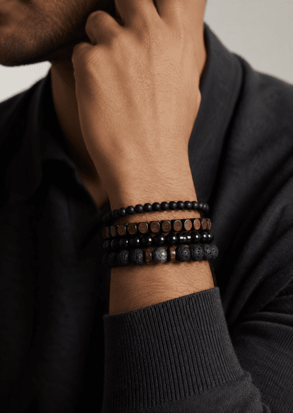 Perlearmbånd Onyx Harmony