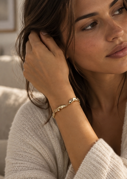 Armbånd Current - 18k Gullbelagt