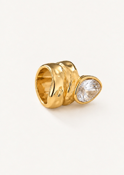 Ring Lunelle – 18k gullbelagt