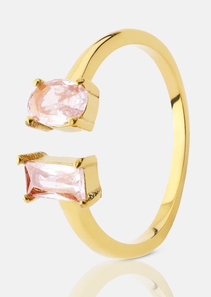 Ring ERosé Duo - 18k Gold Plated