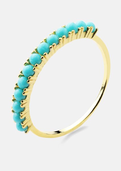 Blue Pearl Elegance Ring - 18k Gold Plated