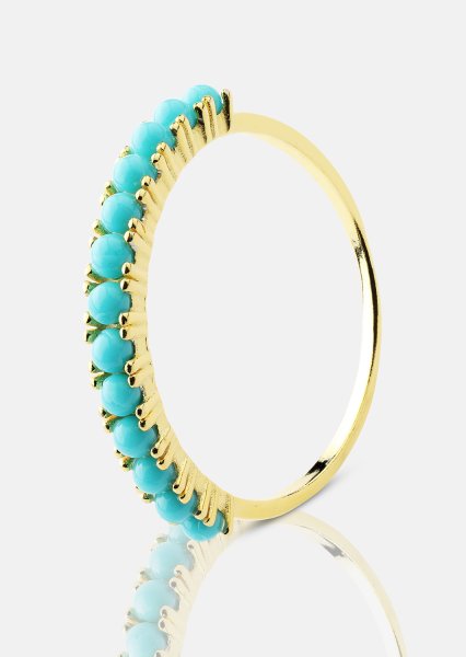Blue Pearl Elegance Ring - 18k Gold Plated
