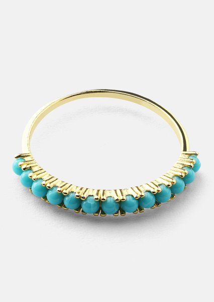 Blue Pearl Elegance Ring - 18k Gold Plated