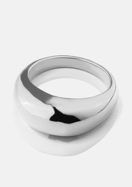 Golden Bold Ring - Sølvbelagt