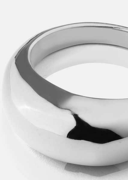 Golden Bold Ring - Sølvbelagt