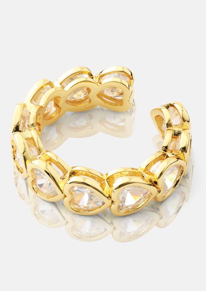 Ring Heartfelt Love - 18k Gold Plated