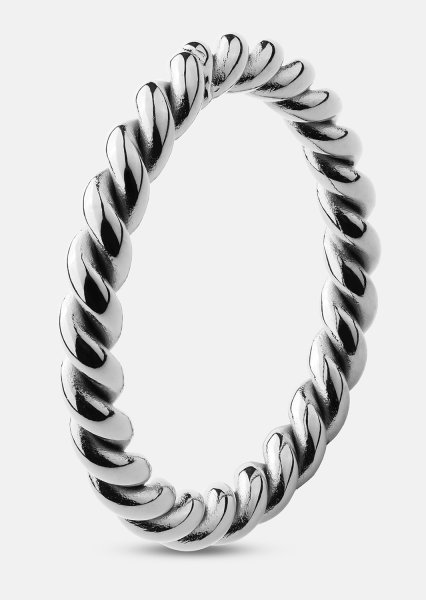 Ring Silver Twist - Sølvbelagt