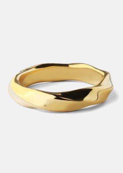 Ring Swirl - 18k gullbelagt