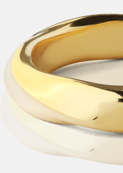 Ring Swirl - 18k gullbelagt