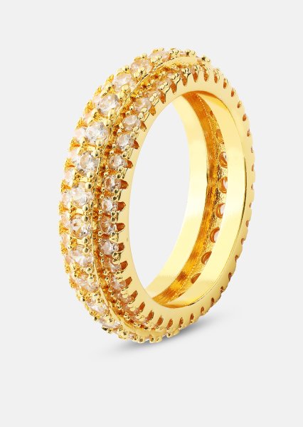 Ring Crystal Shimmer - 18k gullbelagt